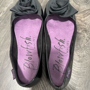 Black Rosette Flats Elegant Slip-On Shoes